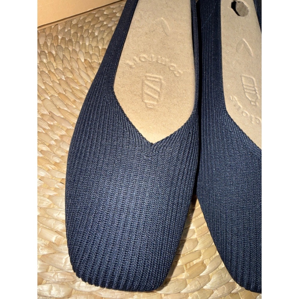 VIVAIA Margot 2.0 Navy Knit Flats Sustainable Comfort Slip-On EU/41W US/10W - Picture 7 of 11